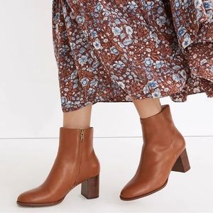 EUC Madewell The Mira Side-Seam Boot in Leather English Saddle Sz. 8